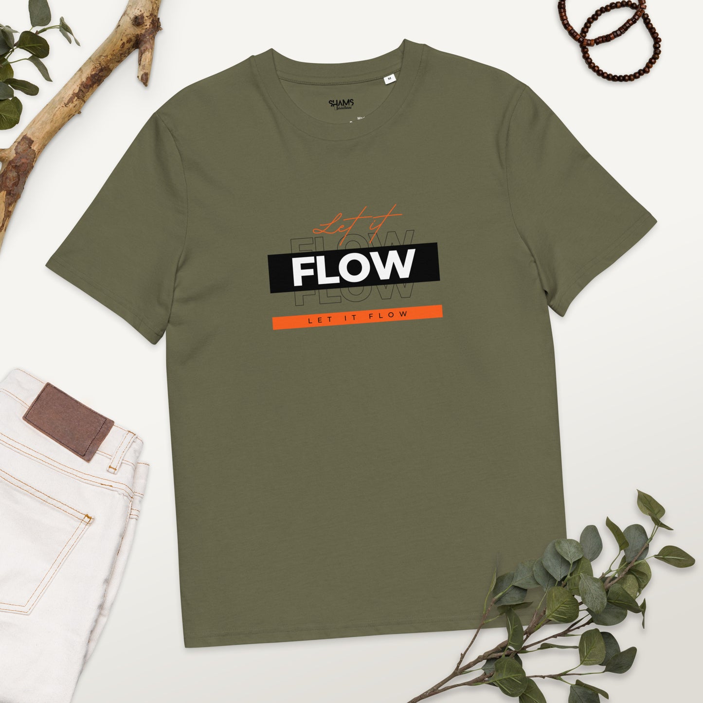 Unisex organic cotton t-shirt: Flow