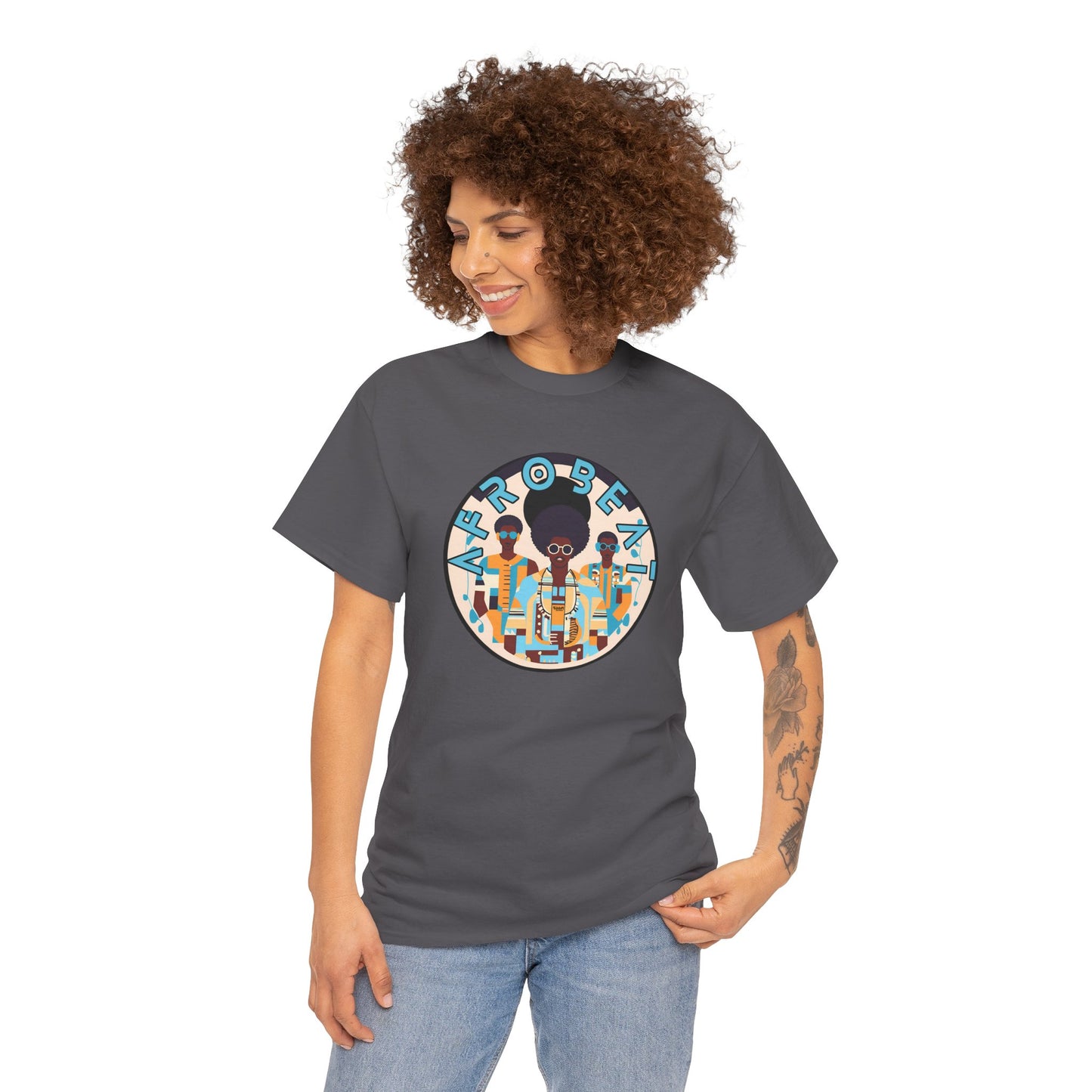 Unisex Heavy Cotton Tee: Afrobeat
