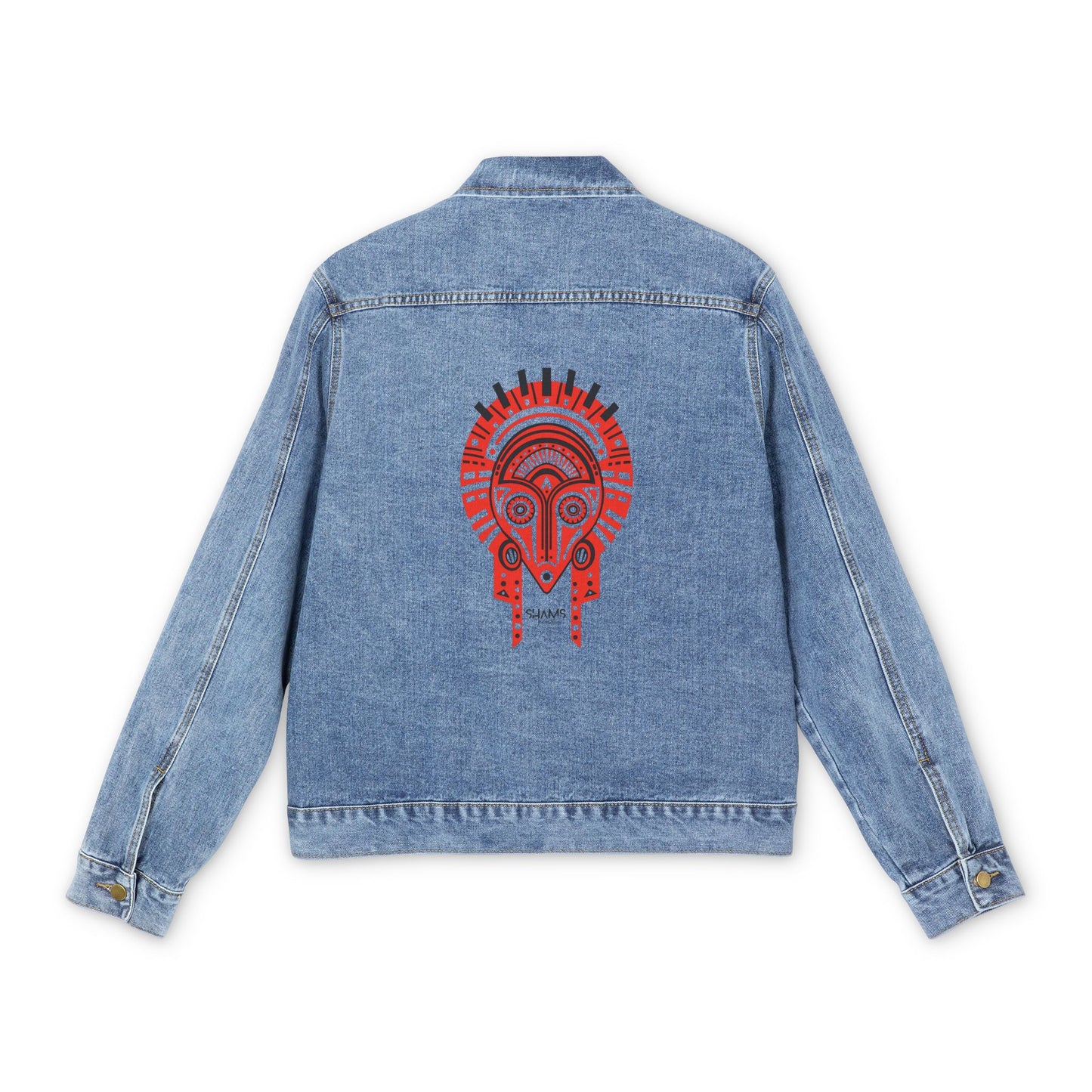 Denim Jacket: Red tribe