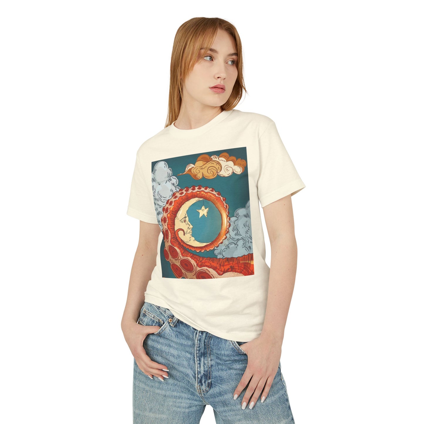 Unisex Heavyweight Cotton T-shirt: Moonish