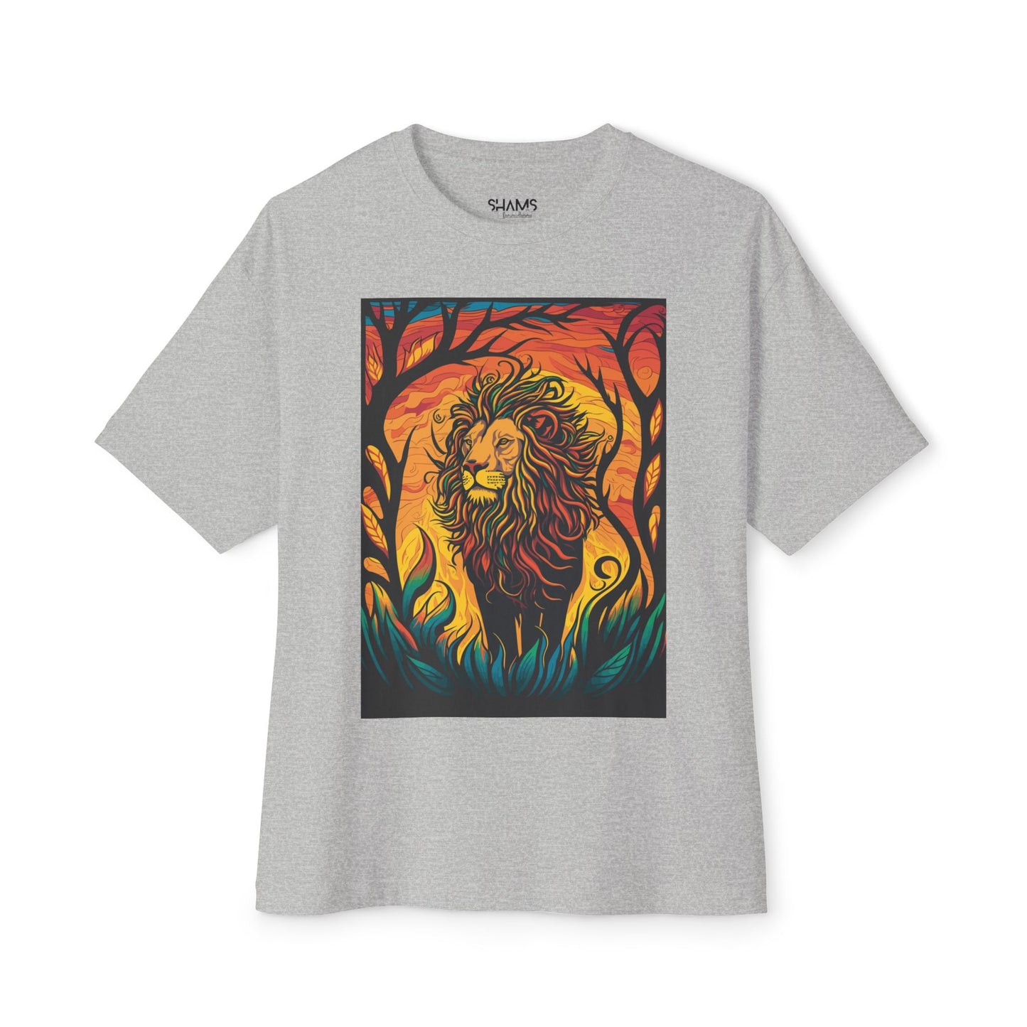 Unisex Oversized Boxy T-shirt: The Lion