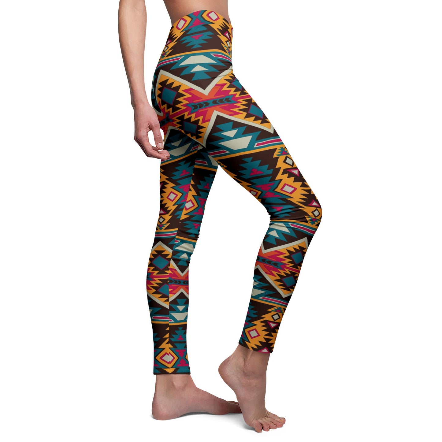 Women's Mid-rise Casual Leggings: Printsy