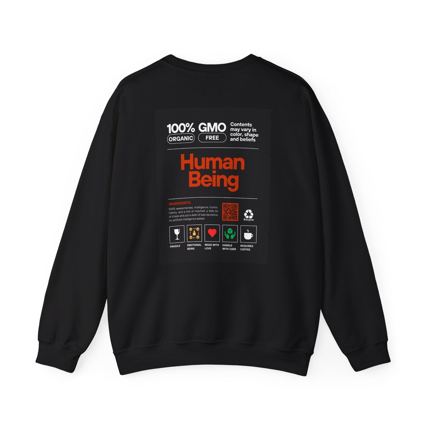 Unisex Heavy Crewneck Sweatshirt: Human being