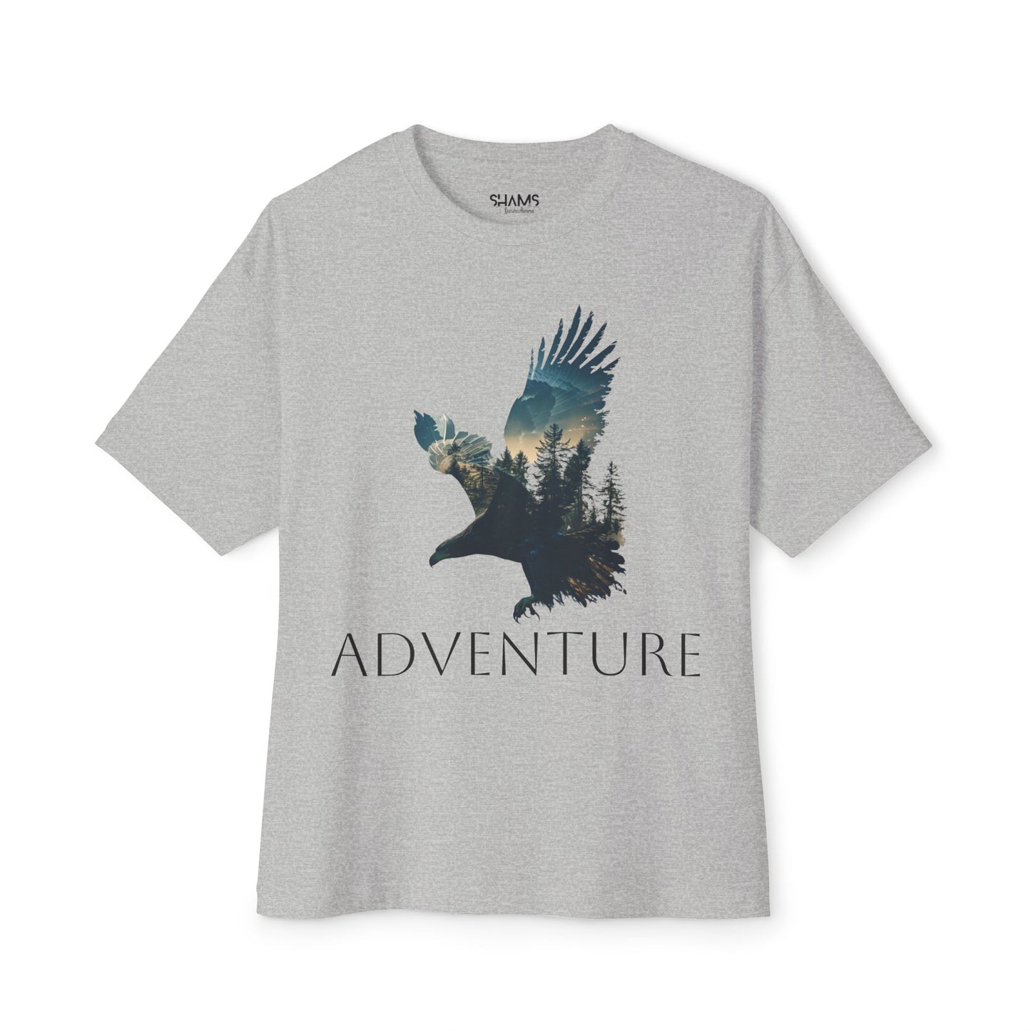 Oversized Box Tee Shirt: Adventure eagle