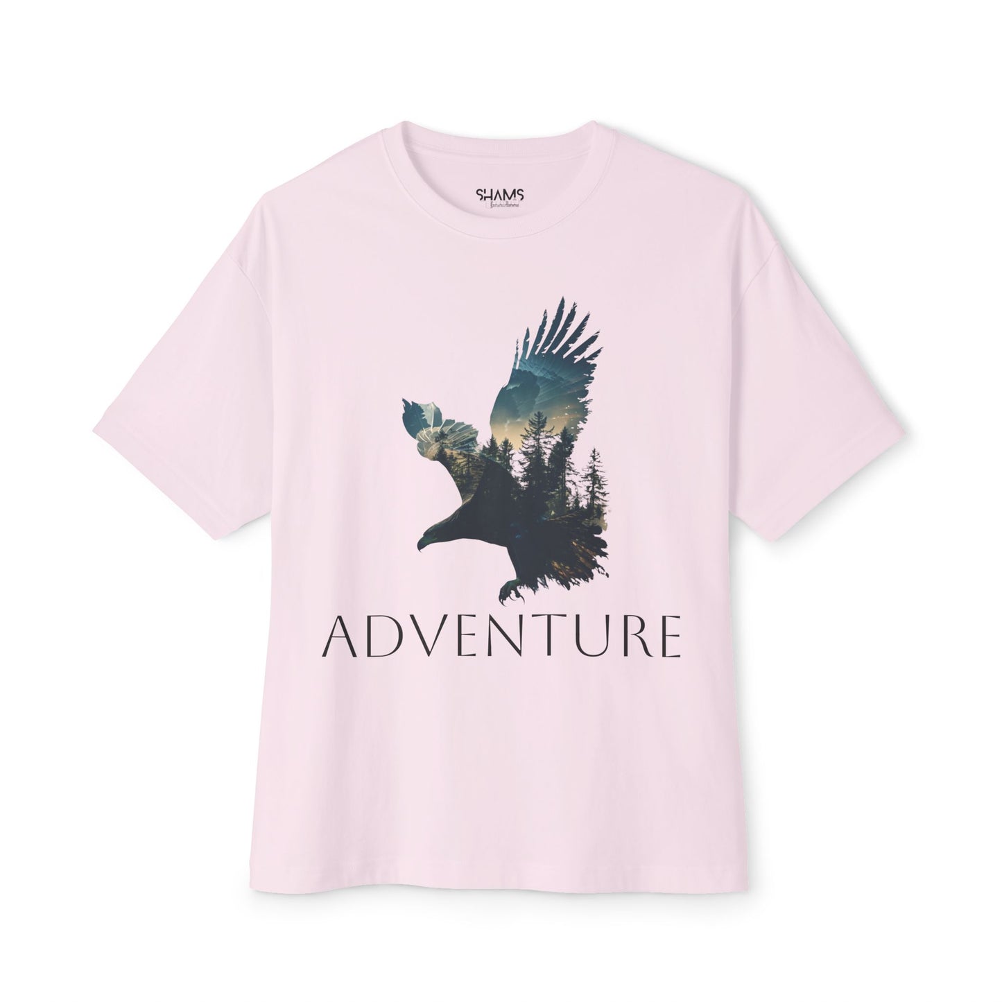 Oversized Box Tee Shirt: Adventure eagle