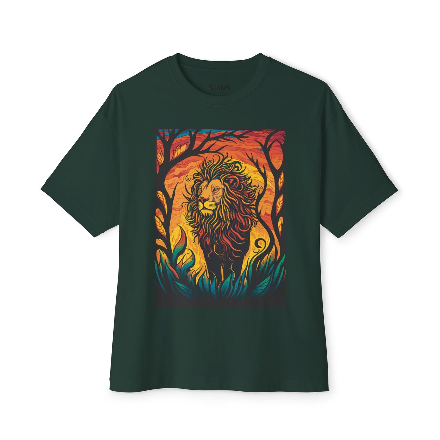 Unisex Oversized Boxy T-shirt: The Lion