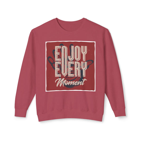 Unisex Lightweight Crewneck Sweatshirt: Enjoy every moment