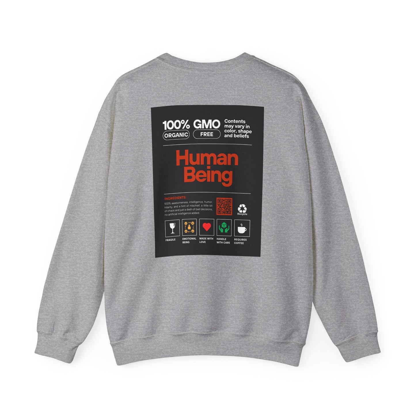 Unisex Heavy Crewneck Sweatshirt: Human being