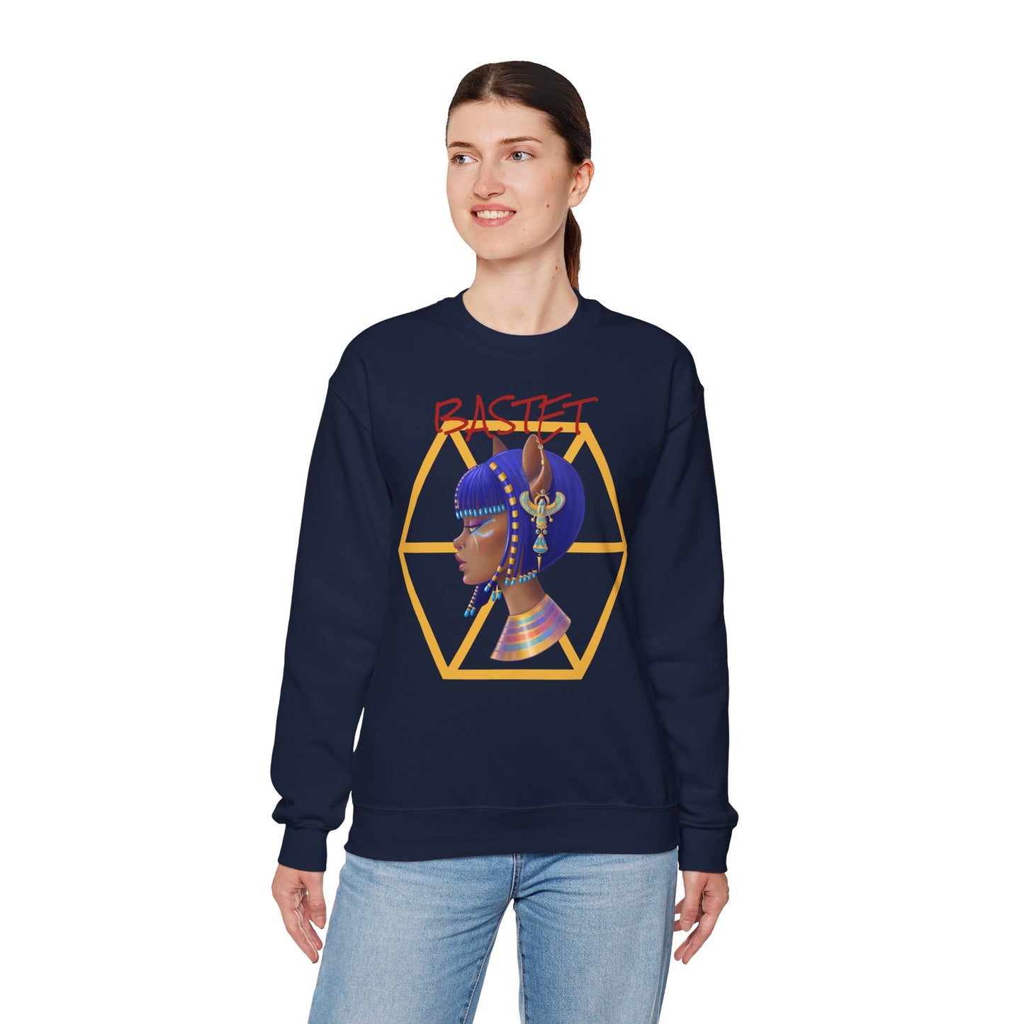 Heavy Crewneck Sweatshirt: Bastet