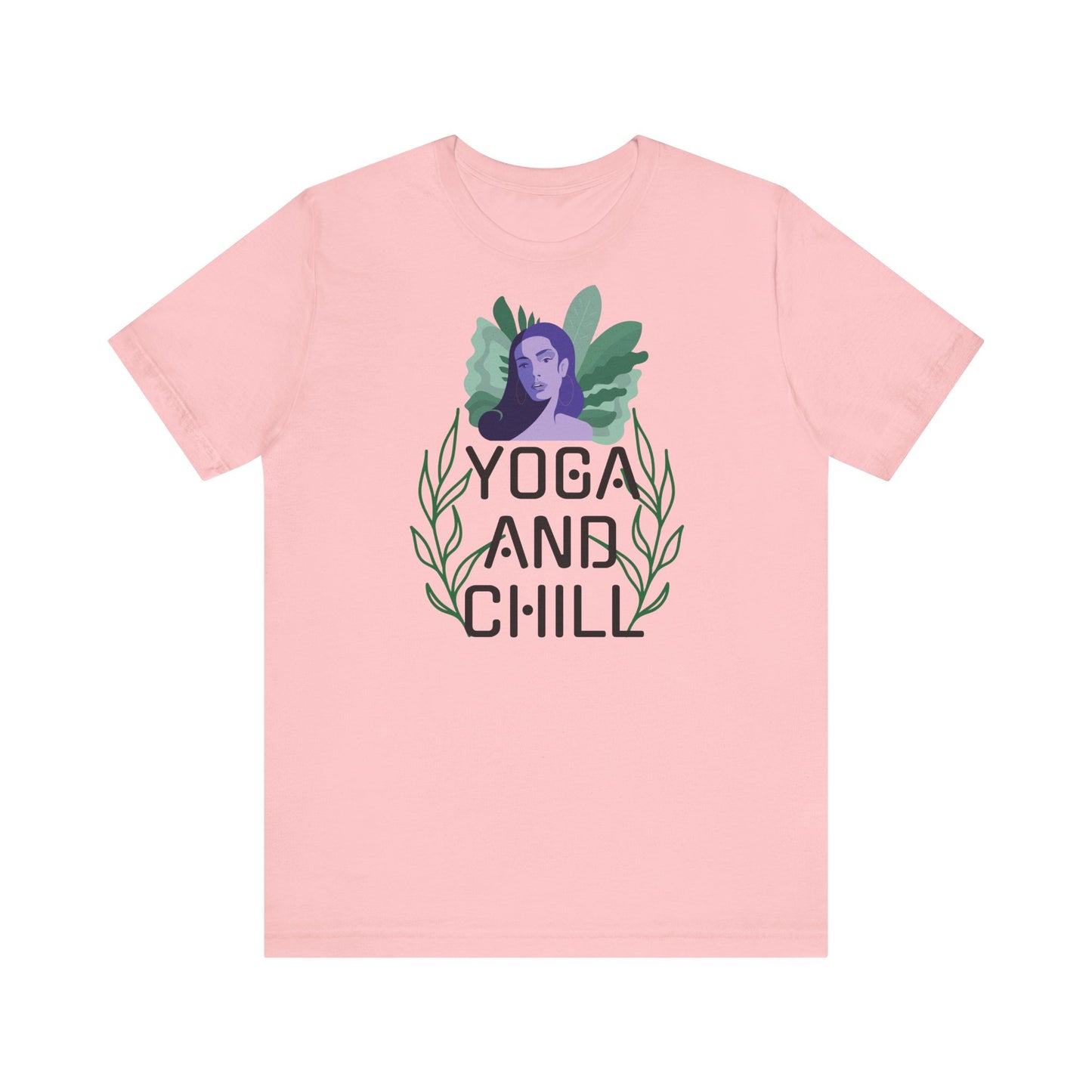 Casual Unisex Tee : Yoga and chill