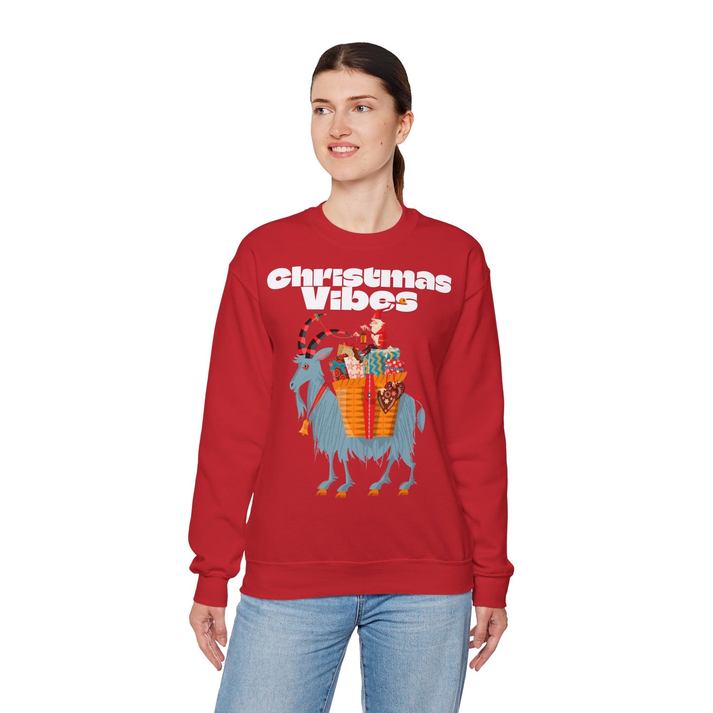 Unisex Heavy Crewneck Sweatshirt: Christmas vibes