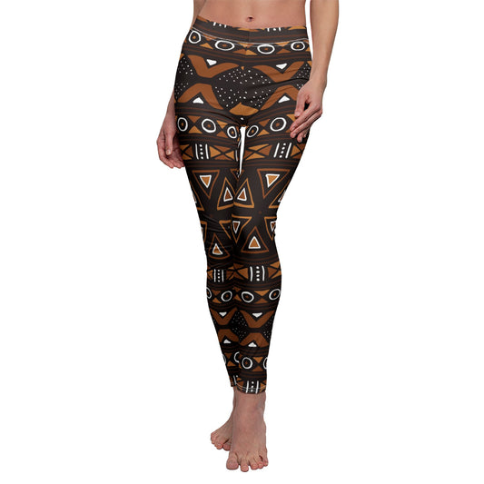 Women's Mid-rise Casual Leggings: Patterned