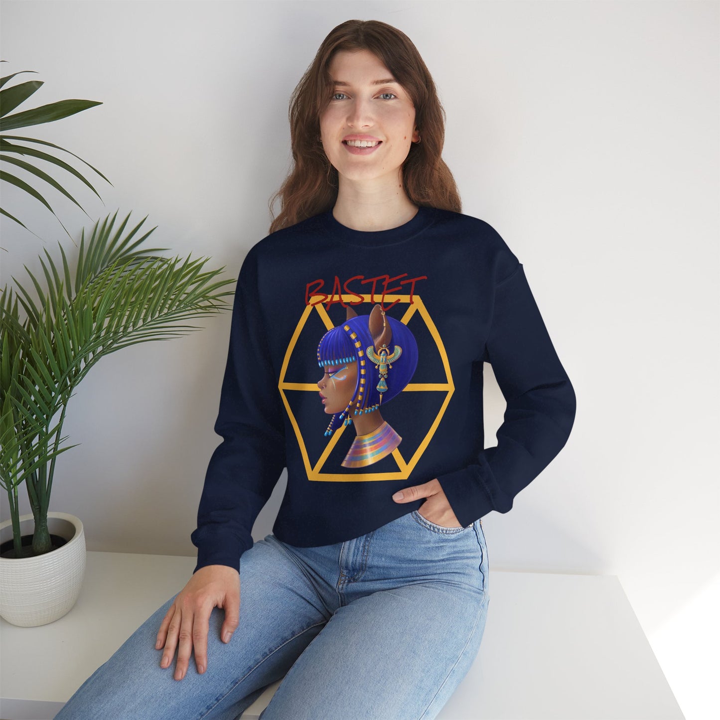 Heavy Crewneck Sweatshirt: Bastet