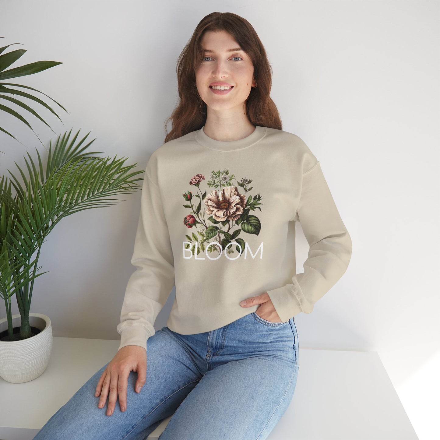 Heavy Crewneck Sweatshirt: Bloom