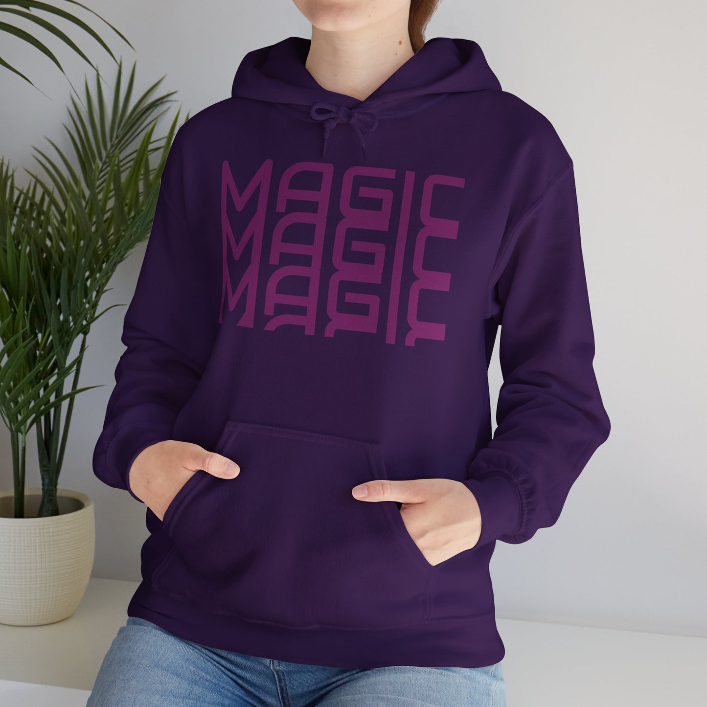 Unisex Heavy Hooded Sweatshirt: Magic