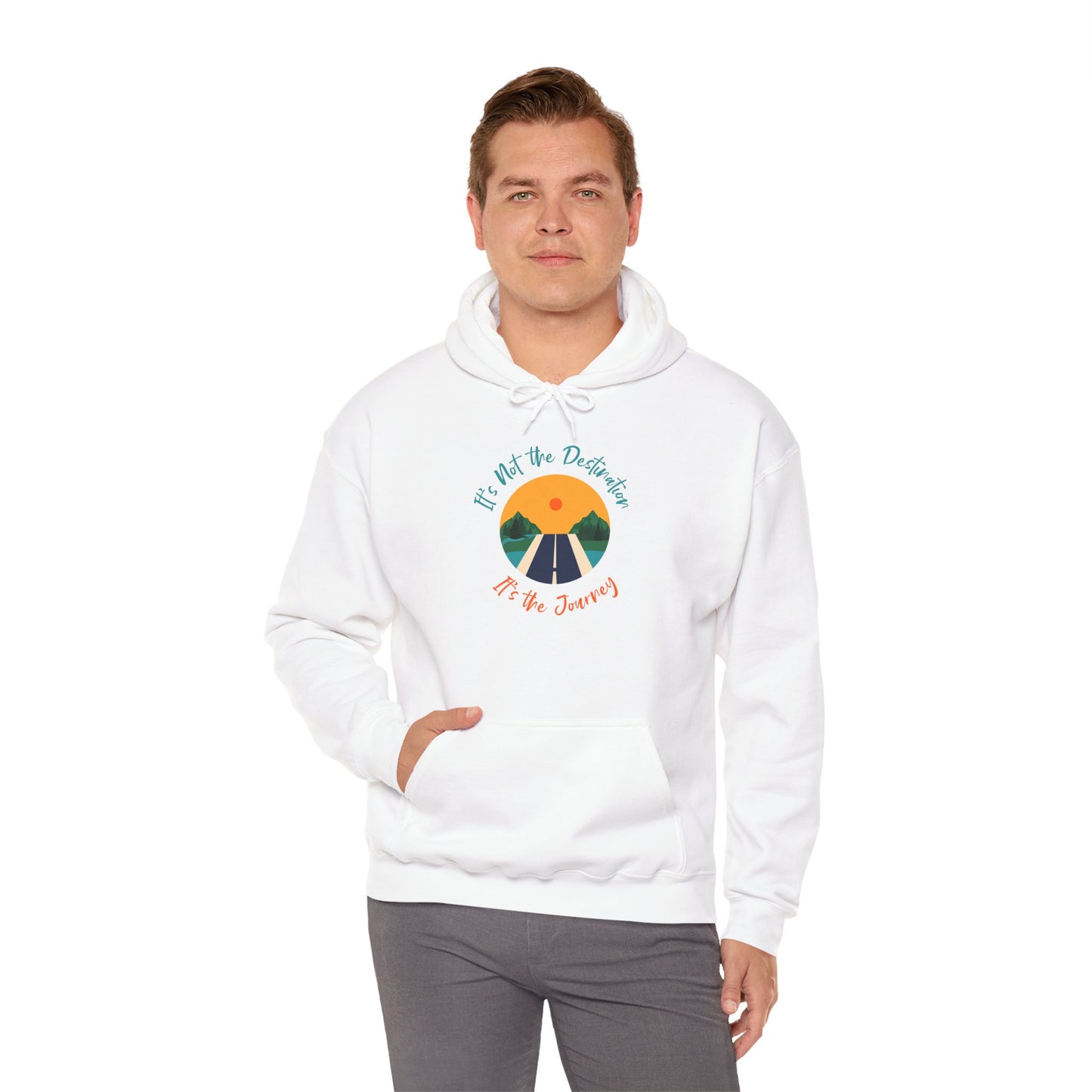 Unisex Heavy Hooded Sweatshirt: The journey