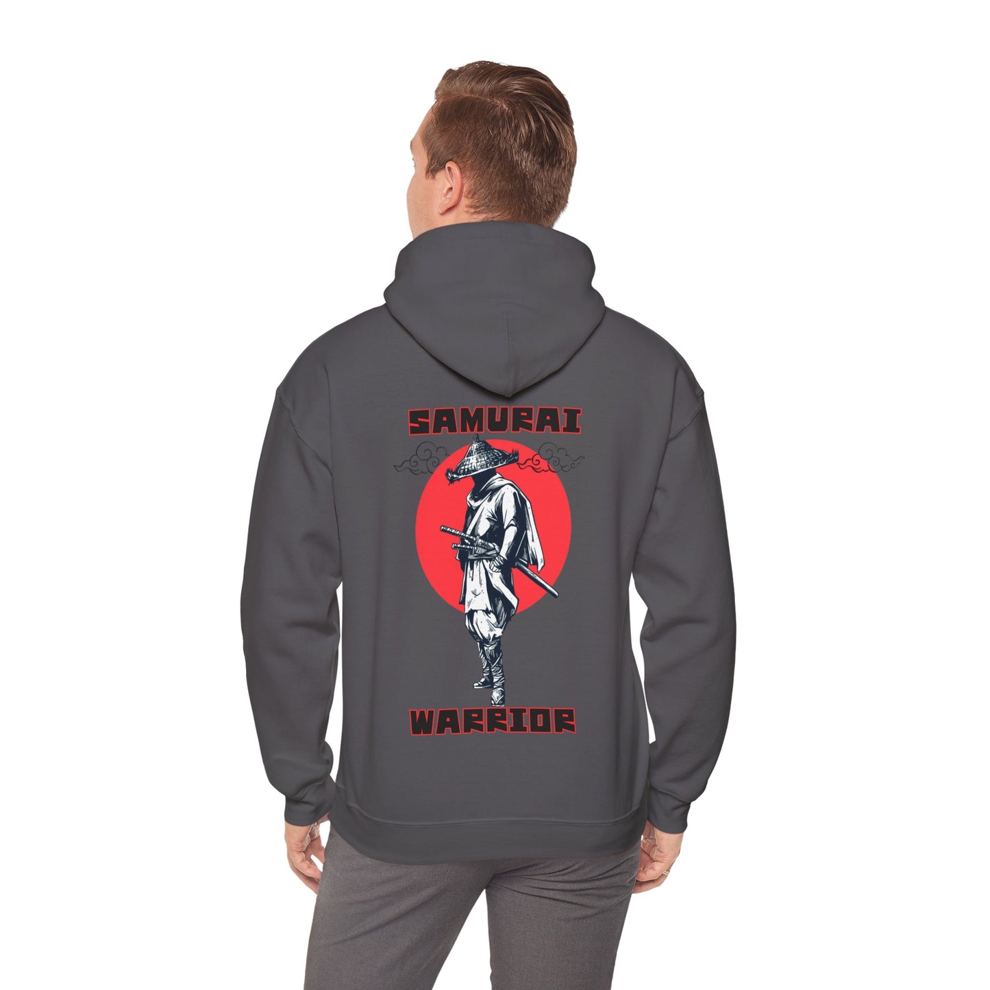 Unisex Heavy Hooded Sweatshirt : Samurai