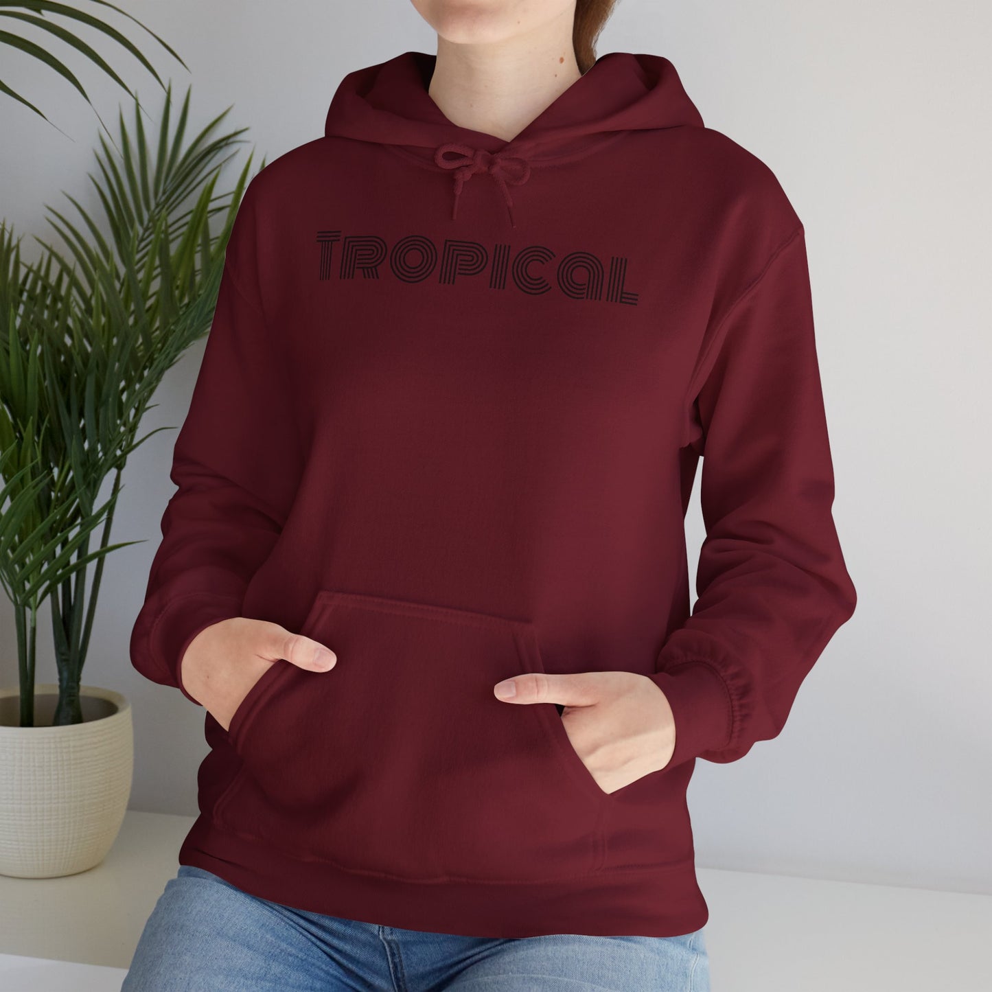 Unisex Heavy Hooded Sweatshirt: Almost tropical