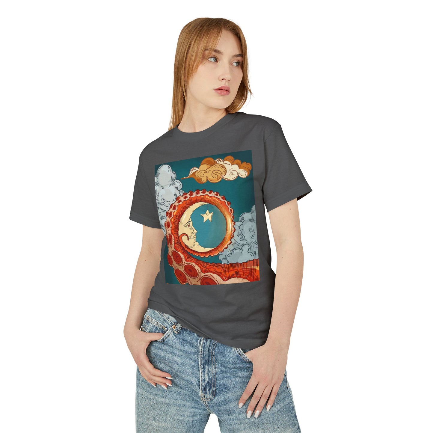 Unisex Heavyweight Cotton T-shirt: Moonish