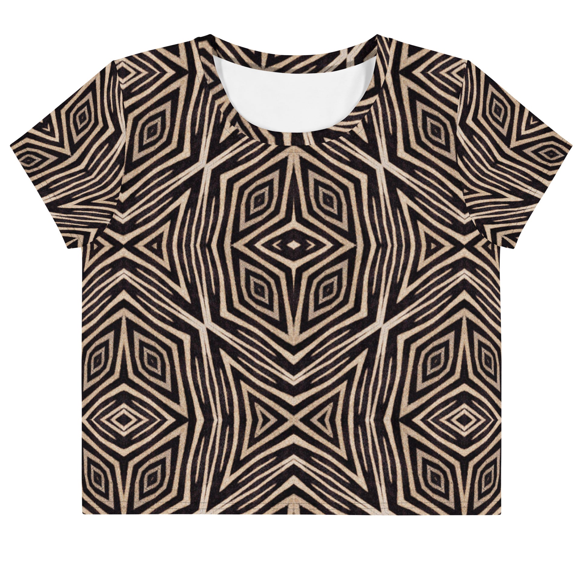 Crop top geometrical pattern.