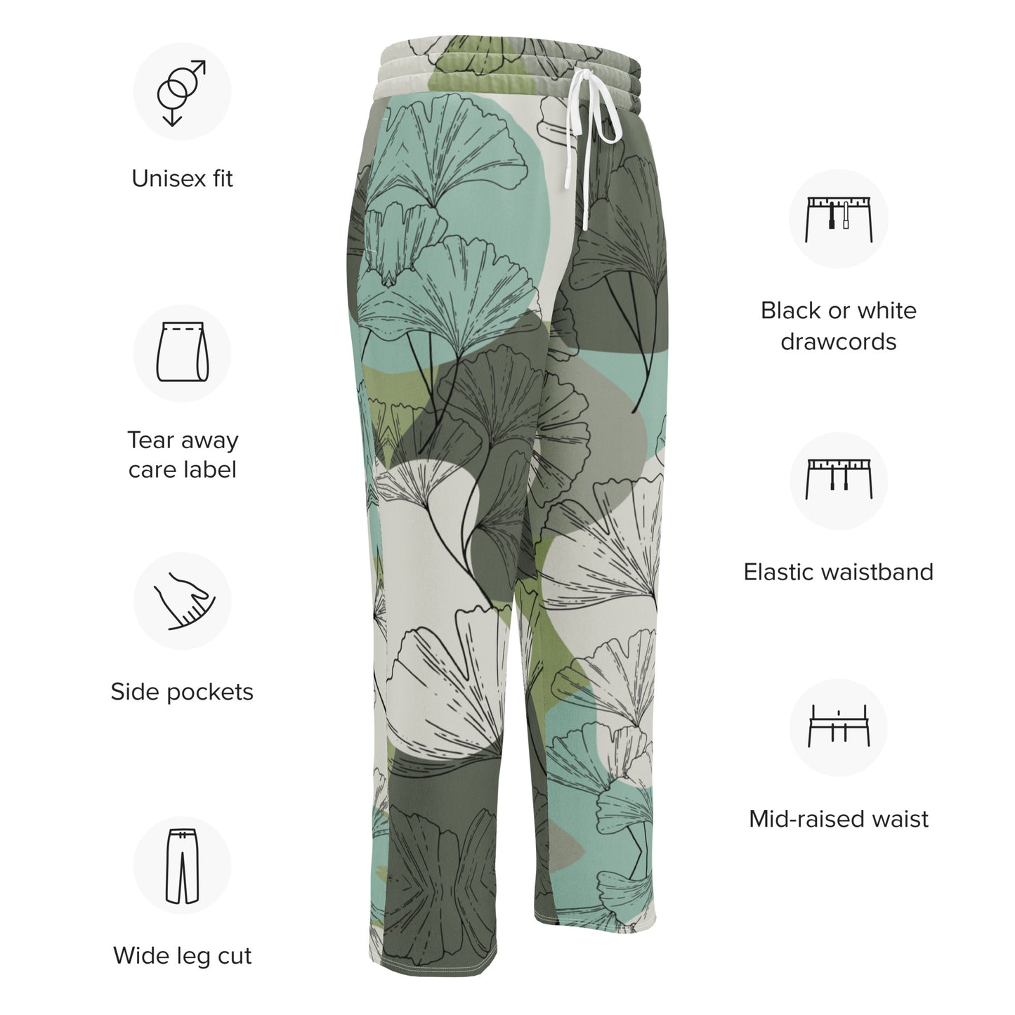 Wide-leg joggers: Mint